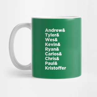 The Latest Dudes of Christmas Movies! Mug